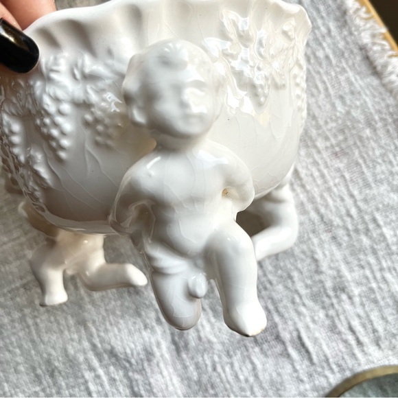 Vintage Lefton, Porcelain Renaissance Cherubs Bowl Japan 60’s-80’s - Picture 6 of 15